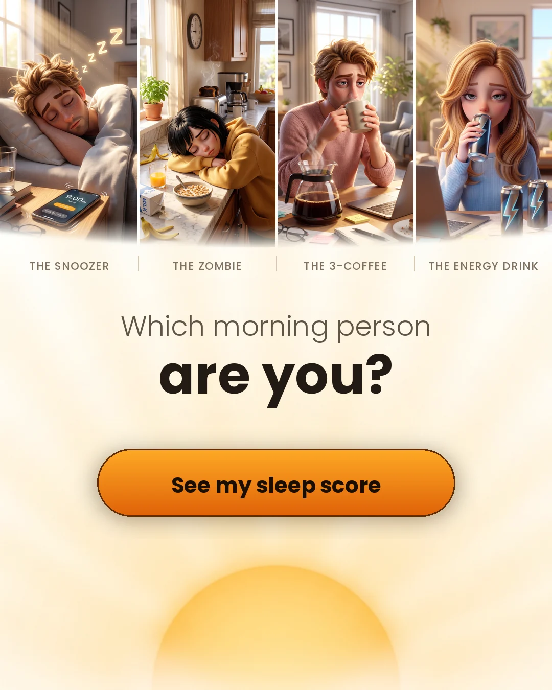Morning energy personality creative