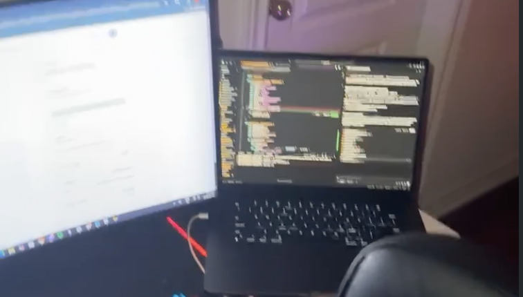 (ameer fixing a bug during an exam)